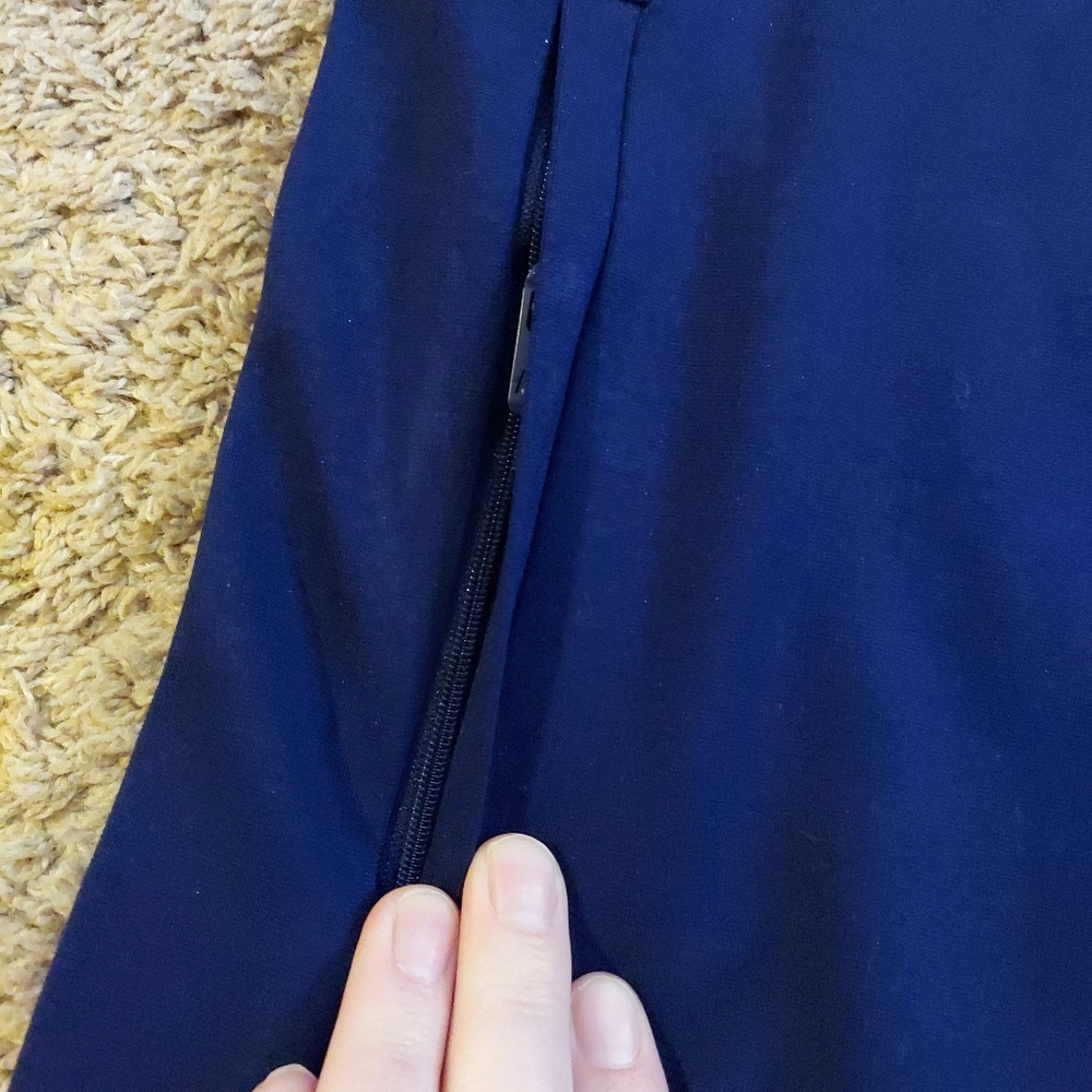 Prince Pickleball Men's Ponte 1/4 Zip Pullover - Navy Blue - Picture 3 of 4